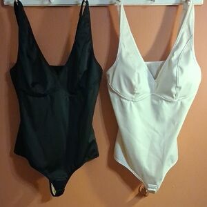 SHEIN Black and White Bodysuits